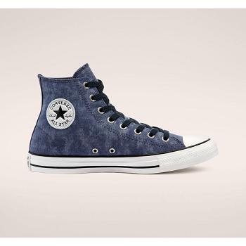 Converse Chuck Taylor All Star Washed Platene Tmavomodre - Panske Tenisky